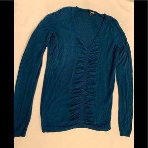 Express Blue Vneck Sweater